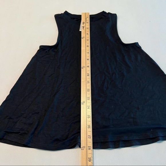 Nordstrom‎ Black Sleeveless Tank Top Trapeze Swing Style Girls Size S 7/8 - Picture 5 of 7